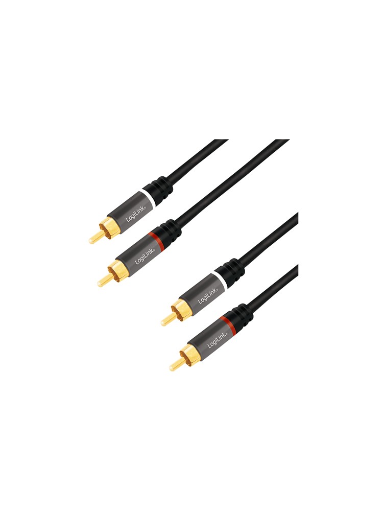 კაბელი: Logilink CA1204 2 x 2 Cinch Audio Cable (RCA) 2m