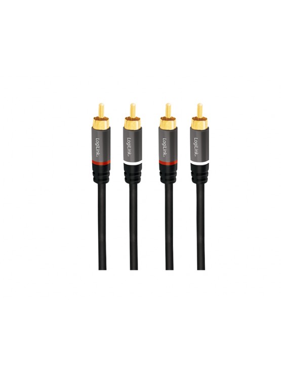 კაბელი: Logilink CA1204 2 x 2 Cinch Audio Cable (RCA) 2m