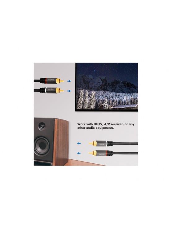 კაბელი: Logilink CA1204 2 x 2 Cinch Audio Cable (RCA) 2m