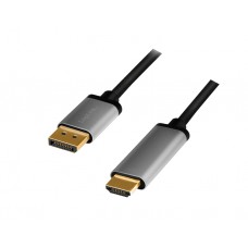 კაბელი: Logilink CDA0107 4K/60Hz DisplayPort to HDMI cable 2m