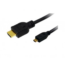 კაბელი: Logilink CH0031 4K/30Hz HDMI to HDMI Micro-D Cable Black 1.5m