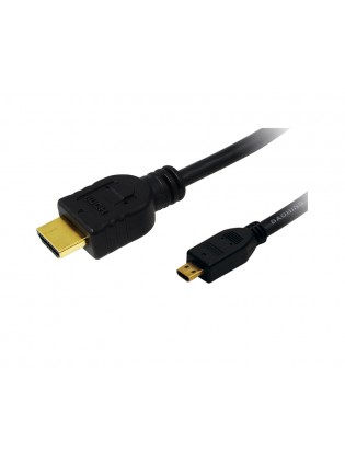 კაბელი: Logilink CH0031 4K/30Hz HDMI to HDMI Micro-D Cable Black 1.5m