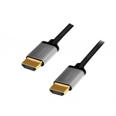 კაბელი: Logilink CHA0101 4K/60Hz HDMI Cable Aluminum Black/Grey 2m