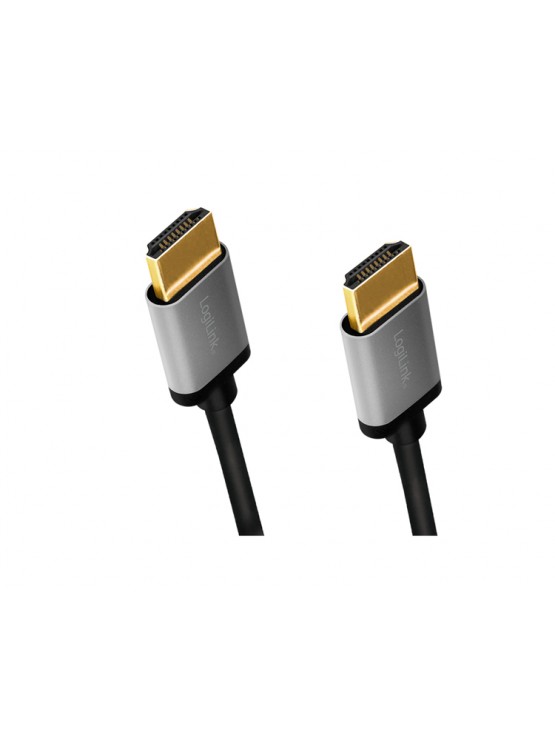 კაბელი: Logilink CHA0101 4K/60Hz HDMI Cable Aluminum Black/Grey 2m