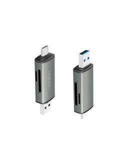 ბარათის წამკითხველი: Logilink CR0043 USB 3.2 Gen1 card reader for SD and microSD card