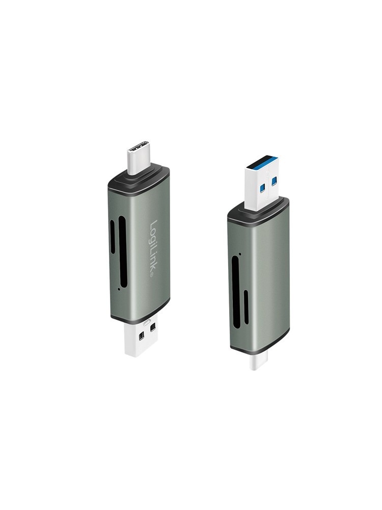 ბარათის წამკითხველი: Logilink CR0043 USB 3.2 Gen1 card reader for SD and microSD card