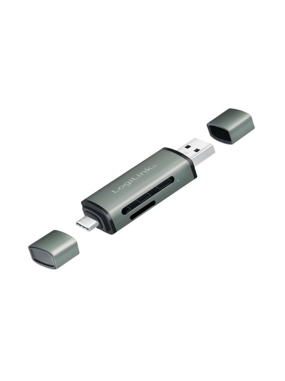 ბარათის წამკითხველი: Logilink CR0043 USB 3.2 Gen1 card reader for SD and microSD card