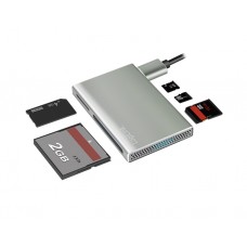 ბარათის წამკითხველი: Logilink CR0048 USB 3.2 Gen1 5-in-1 Card Reader Aluminum Silver