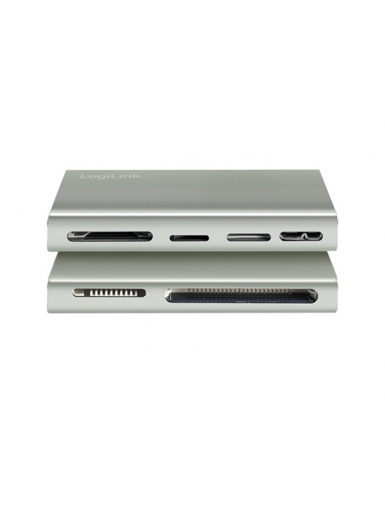ბარათის წამკითხველი: Logilink CR0048 USB 3.2 Gen1 5-in-1 Card Reader Aluminum Silver