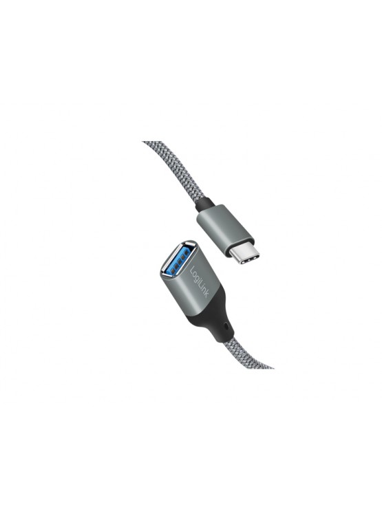 ადაპტერი: Logilink CU0106 USB 3.2 Gen1 USB-C adapter C/M to USB-A/F OTG auminum 0.15m