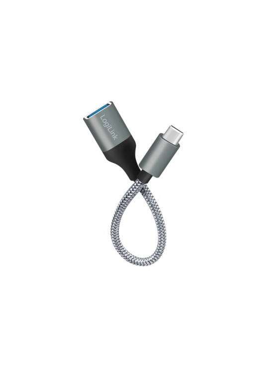 ადაპტერი: Logilink CU0106 USB 3.2 Gen1 USB-C adapter C/M to USB-A/F OTG auminum 0.15m