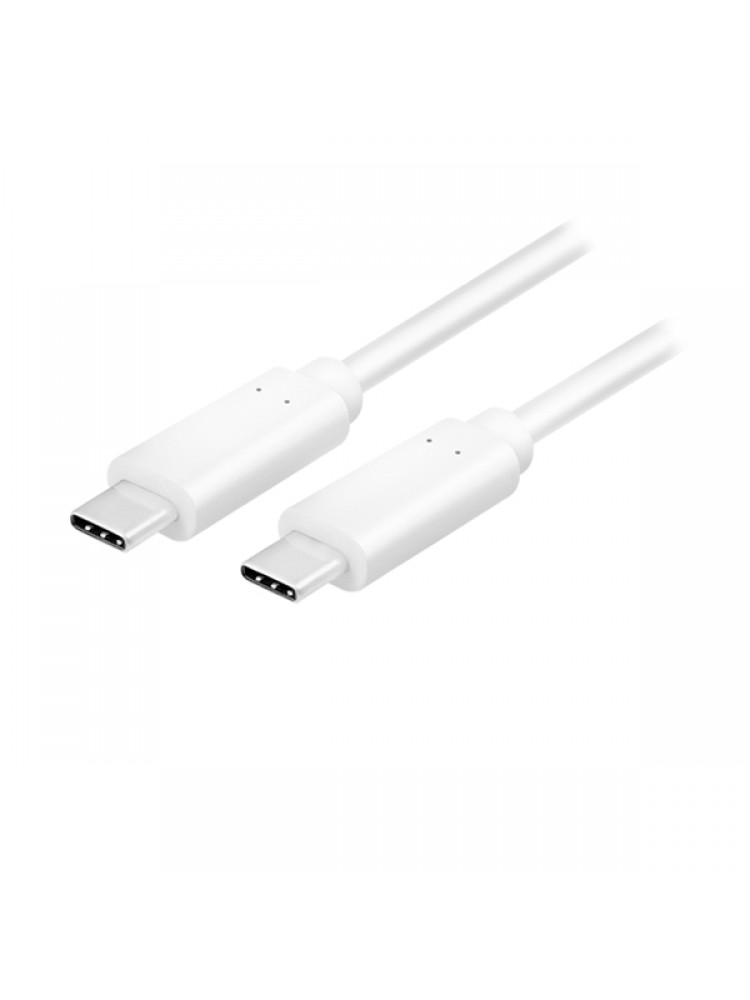კაბელი: Logilink CU0131 USB Type-C 4K/60Hz White 1m 100W Up to 10 Gbps