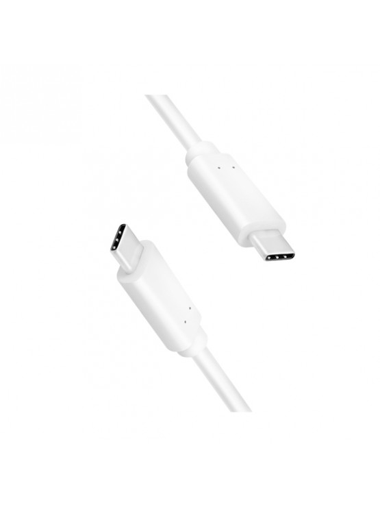 კაბელი: Logilink CU0131 USB Type-C 4K/60Hz White 1m 100W Up to 10 Gbps