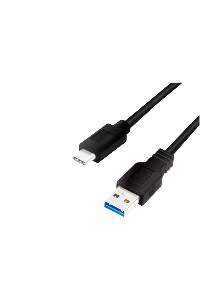 კაბელი: Logilink CU0169 USB-C to USB-A 3.0 Cable 1.5m 15W Up to 5 Gbps