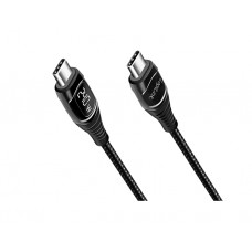 კაბელი: Logilink CU0181 USB Type-C 240W PD Fast Charging Cable With E-Mark & Display 1m