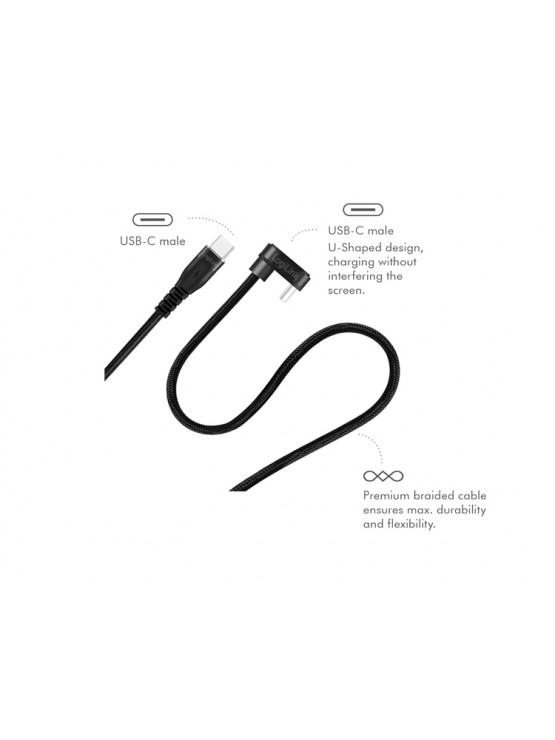 კაბელი: Logilink CU0190 USB Type-C Gaming Cable with U-Shaped Plug 1m 60w