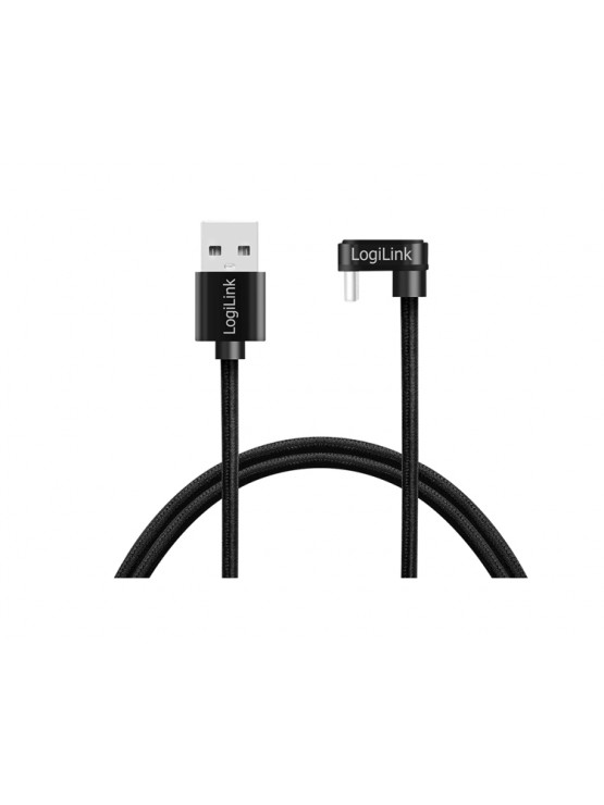 კაბელი: Logilink CU0192 USB Type-C Gaming Cable with U-Shaped Plug 1m