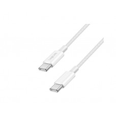 კაბელი: Logilink CU0341 USB-C to USB-C Cable 60W Nylon White 1m