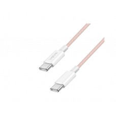 კაბელი: Logilink CU0345 USB-C to USB-C Cable 60W Nylon Pink 1.5m