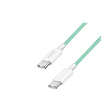 კაბელი: Logilink CU0348 USB-C to USB-C Cable 60W Nylon Green 1.5m