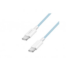 კაბელი: Logilink CU0350 USB-C to USB-C Cable 60W Nylon Blue 1m