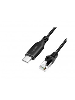 კაბელი: Logilink CU0413 USB-C 3.2 to RJ45 (CAT6) Ethernet Cable Adapter 3m