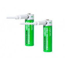 ელემენტი: Logilink LR6RCB2 AA 1.5 V Li-Ion 1850mAh USB-C Rechargeable Batteries 2pcs