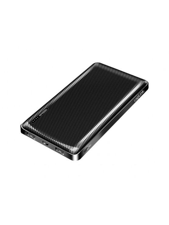 დამტენი: Logilink PA0328RF Powerbank 10.000 mAh 2xUSB-A/USB-C with fast charging Black