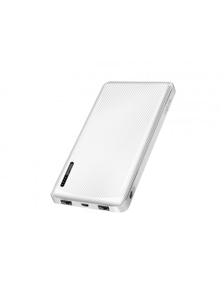 დამტენი: Logilink PA0328W Powerbank 10.000 mAh 2xUSB-A/USB-C/micro-USB with fast charging White