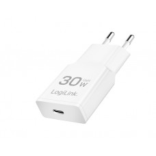 დამტენი: Logilink PA0347 USB-C (PD 3.0) 30W GaN Fast Charger White