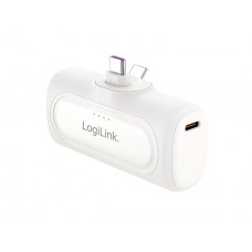 დამტენი: Logilink PA0349W 5000 mAh 2xUSB-C Quick Charge Function Power Bank White
