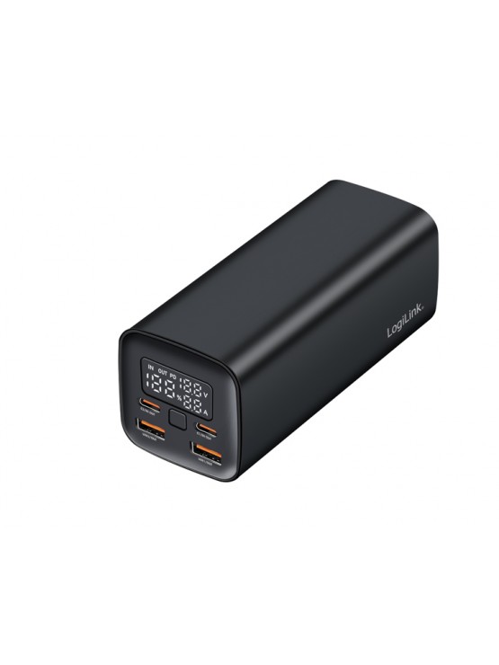 დამტენი: Logilink PA0350 Power Bank 20.000 mAh QC 3.0 & PD 3.0 65W With LCD Display Black