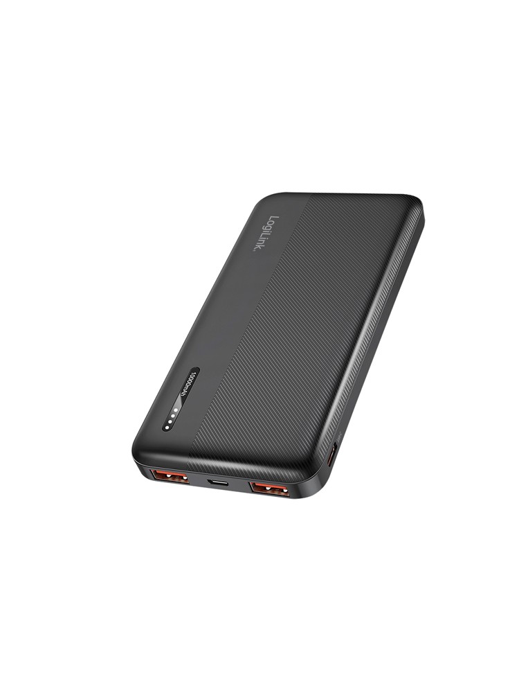 დამტენი: Logilink PA0372 10.000 mAh PD 20W Power Bank Black