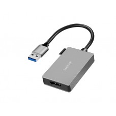 ადაპტერი: Logilink UA0233A USB 3.0 adapter USB-A/M to HDMI-A/F 1080p grey 0.15 m