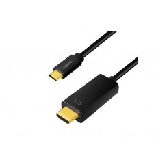 კაბელი: Logilink UA0329 USB Type-C to HDMI 4K/60Hz cable black 1.8m