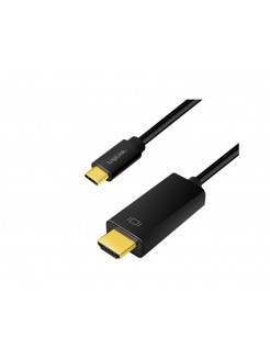 კაბელი: Logilink UA0329 USB Type-C to HDMI 4K/60Hz cable black 1.8m