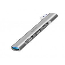 USB ჰაბი: Logilink UA0436 Ultraslim 4-port USB-A hub 18W Aluminium