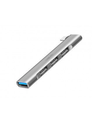 USB ჰაბი: Logilink UA0437 Ultraslim 4-port USB-C hub 18W Aluminum