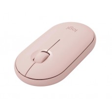 მაუსი: Logitech Pebble M350 Wireless Bluetooth Mouse Rose - 910-005717