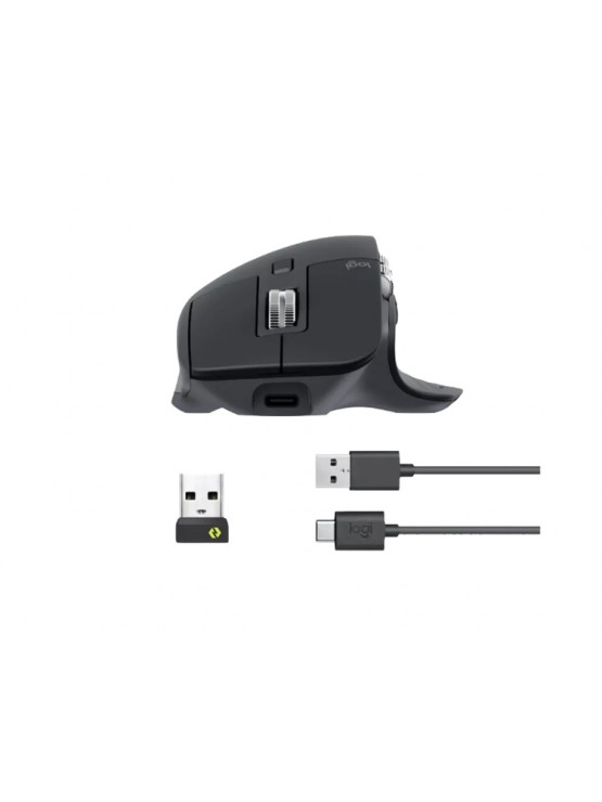 მაუსი: Logitech MX Master 3S Performance Wireless Bluetooth Mouse Graphite - 910-007501