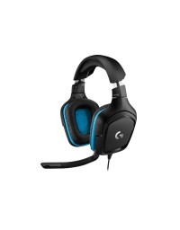 ყურსასმენი: Logitech G432 7.1 Surround Sound Wired Gaming Headset Black/Blue - 981-000770