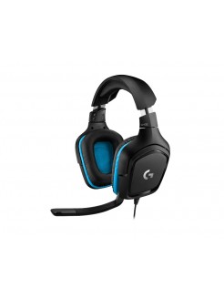 ყურსასმენი: Logitech G432 7.1 Surround Sound Wired Gaming Headset Black/Blue - 981-000770
