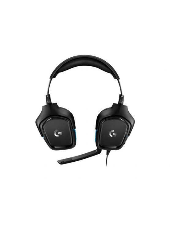 ყურსასმენი: Logitech G432 7.1 Surround Sound Wired Gaming Headset Black/Blue - 981-000770