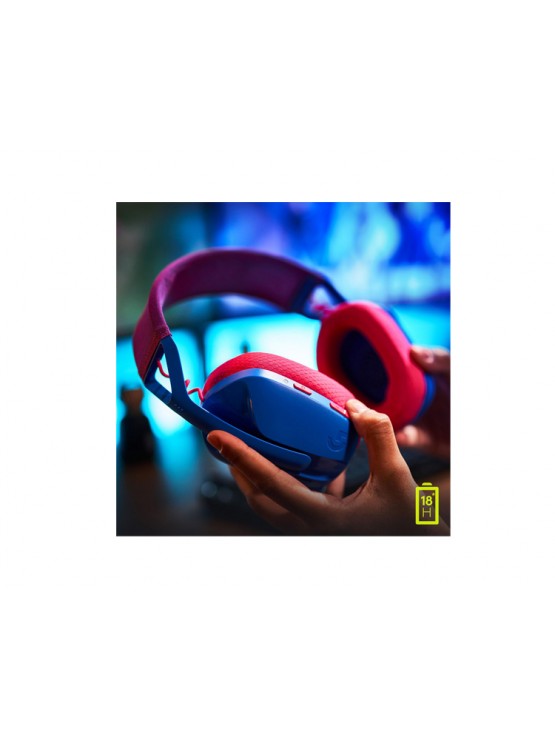 ყურსასმენი: Logitech G435 LIGHTSPEED Wireless Gaming Headset Blue/Raspberry - 981-001062