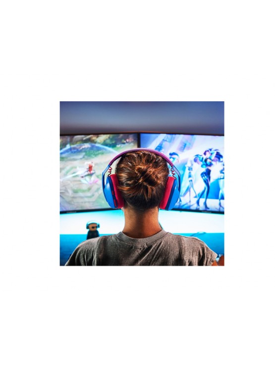 ყურსასმენი: Logitech G435 LIGHTSPEED Wireless Gaming Headset Blue/Raspberry - 981-001062