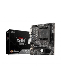დედა დაფა: MSI A520M-A PRO 2DDR4 AM4