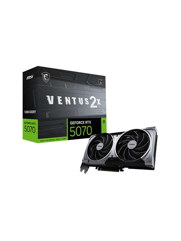 ვიდეო დაფა: MSI GeForce RTX5070 12GB VENTUS 2X 192-Bit GDDR7