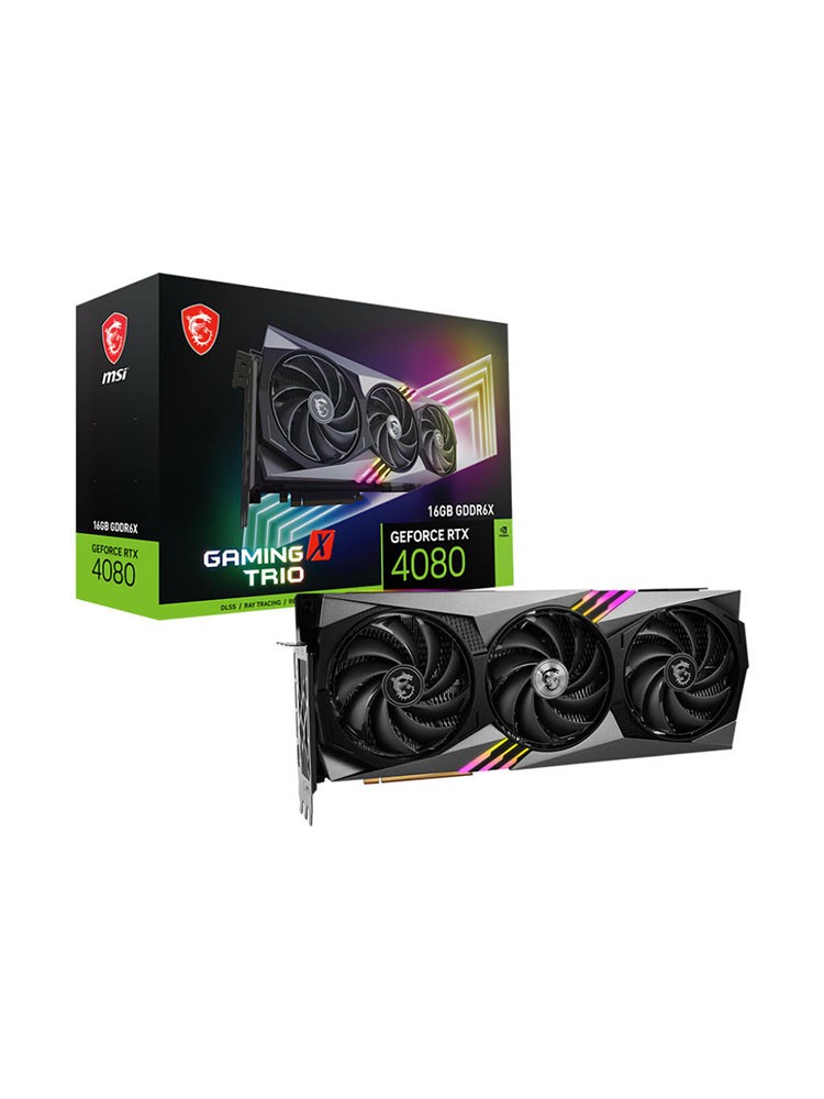 ვიდეო დაფა: MSI GeForce RTX4080 16GB GAMING X TRIO 256-Bit GDDR6X