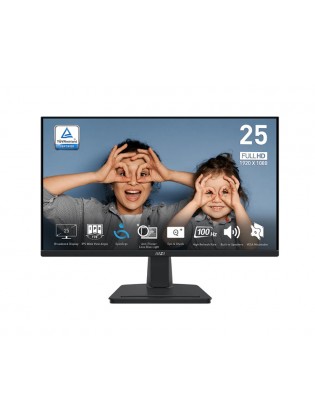 მონიტორი: MSI PRO MP251 24.5" FHD IPS 100Hz 4ms VGA HDMI - 9S6-3PC2CM-041
