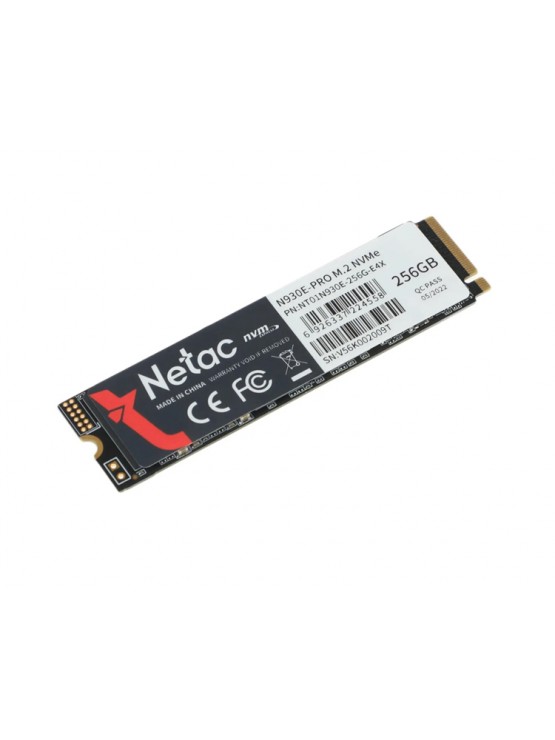 მყარი დისკი: NETAC N930E Pro 256GB  SSD M.2 2280 PCIe Gen 3 x4 M.2 - NT01N930E-256G-E4X